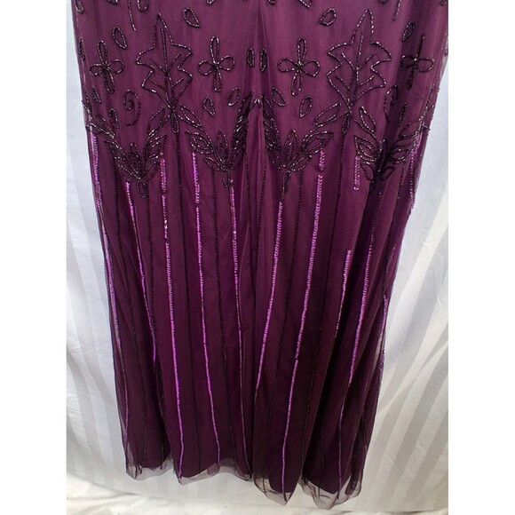 Bridgerton Regency Adrianna Papell Beaded Maxi Gown (no size tag - see photos) - Picture 12 of 16